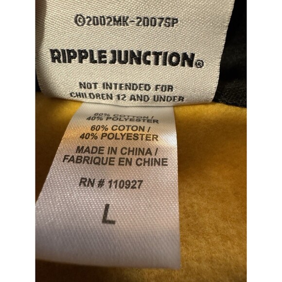 Naruto Shippuden 2007 hoodie Yellow Ripple Junction Large Cosplay EUC - Picture 7 of 10